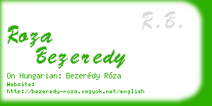 roza bezeredy business card